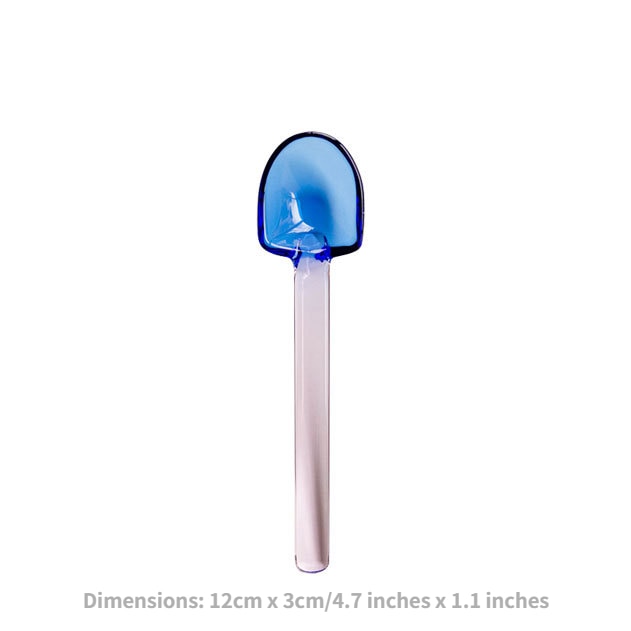 Tinted Glass Ice Cream Bowls and Spoons
