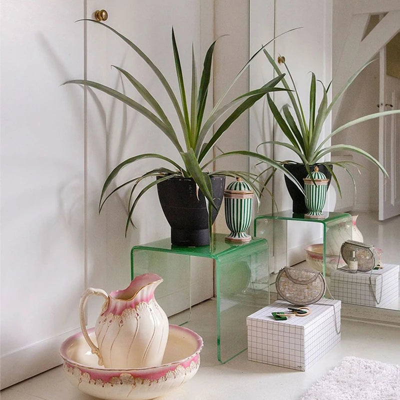 Pastel Tinted Acrylic Side Tables