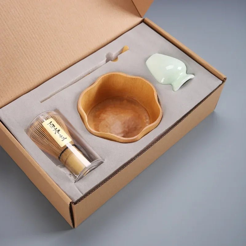 Ceramic Matcha Tea Sets in Various Colours