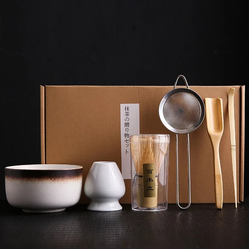 Ceramic Matcha Tea Sets in Various Colours