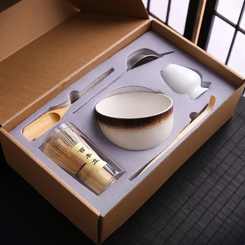 Ceramic Matcha Tea Sets in Various Colours