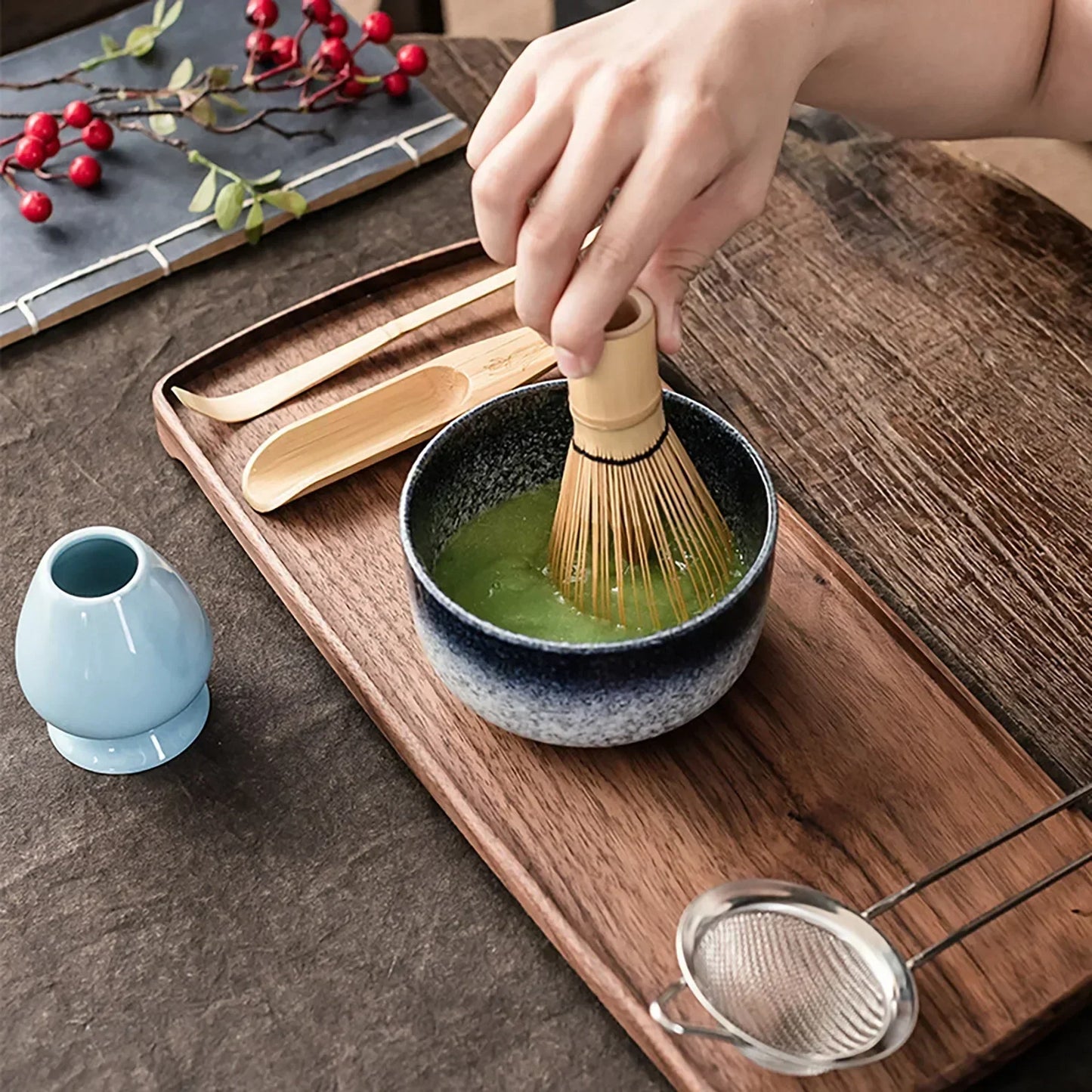 Ceramic Matcha Tea Sets in Various Colours