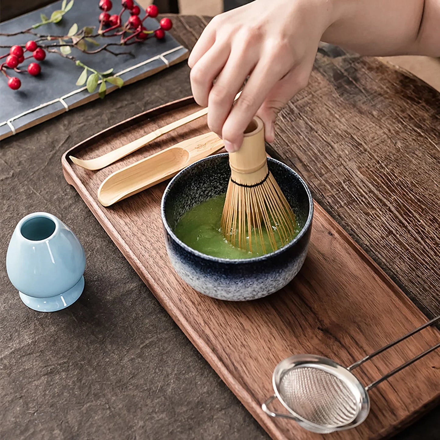Ceramic Matcha Tea Sets in Various Colours