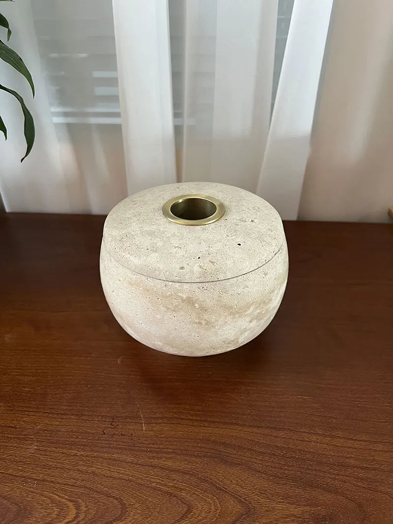 Travertine Fragrance Stick Diffuser Pots