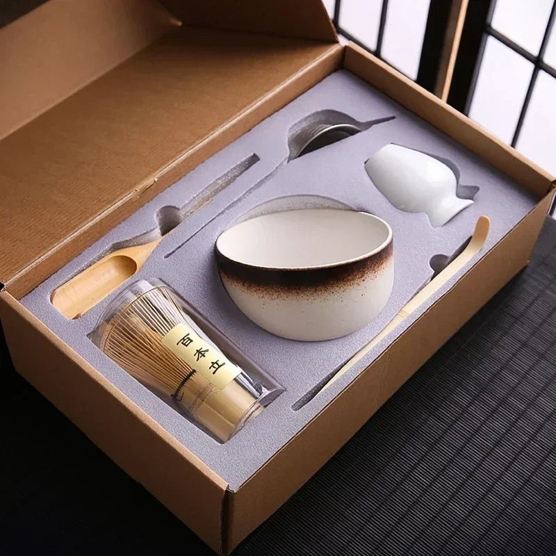 Ceramic Matcha Tea Sets in Various Colours