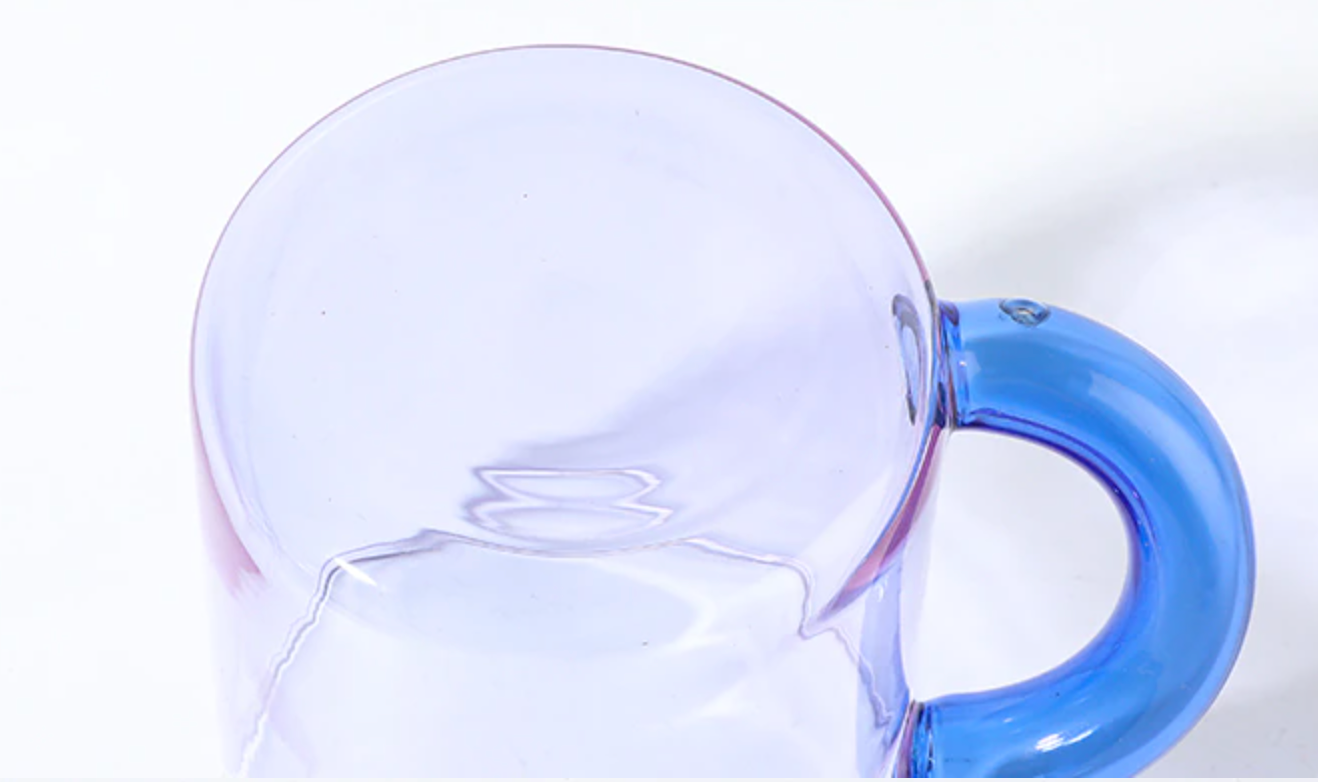 Tinted Glass Cups and Spoons