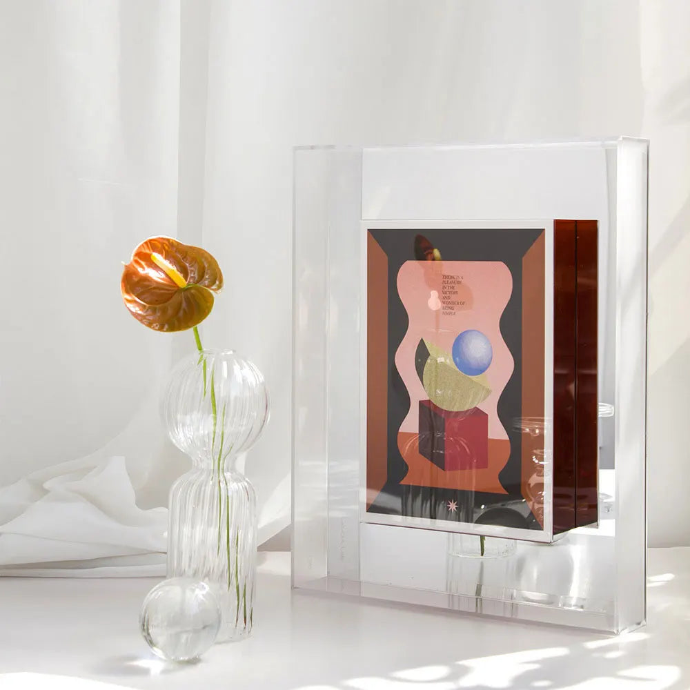 Colorful Acrylic Picture Frames - Freestanding Display