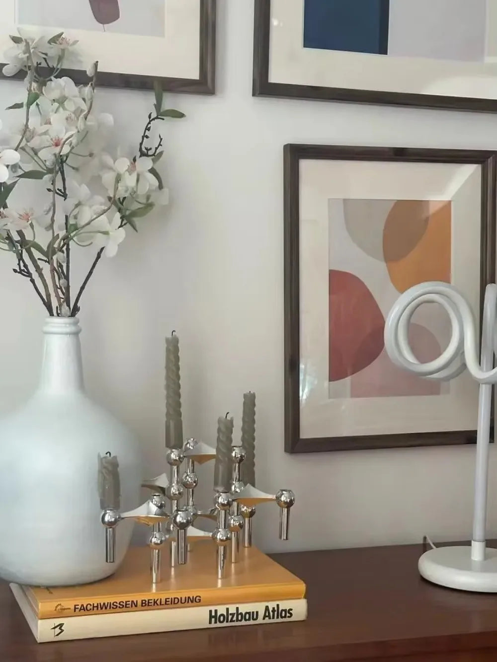 Molecular Metal Candlestick Holders