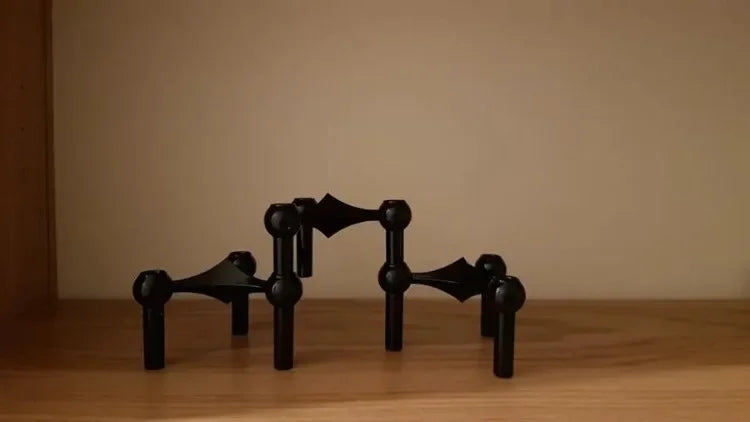 Molecular Metal Candlestick Holders