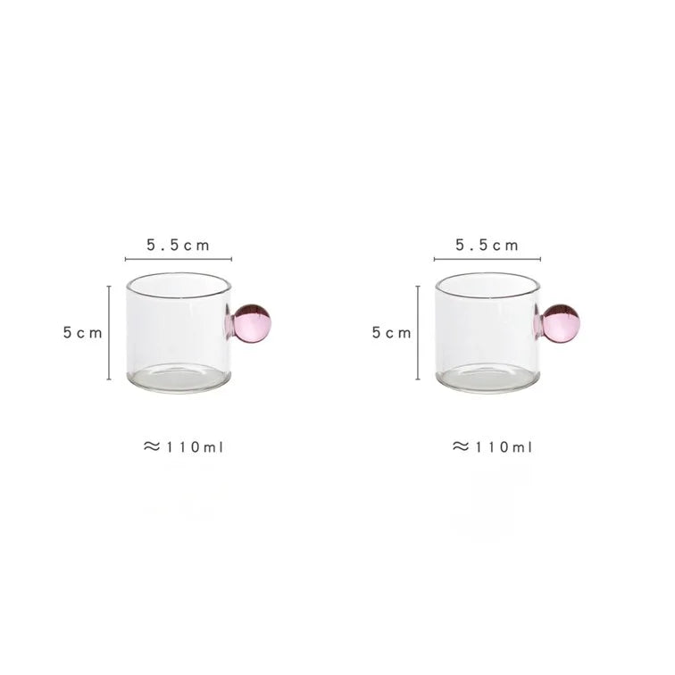 Glass Espresso Cup Sets of Two