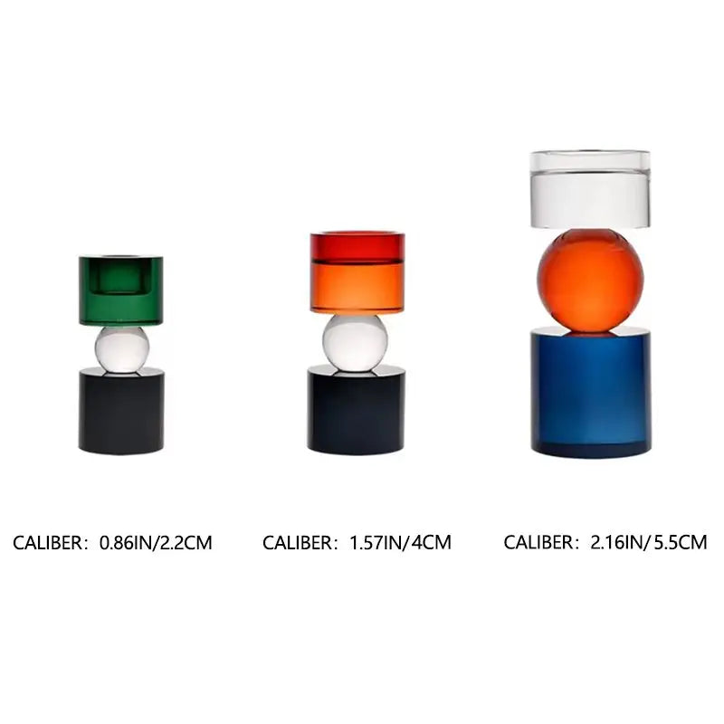 Geometric Colour Pop Candle Holders