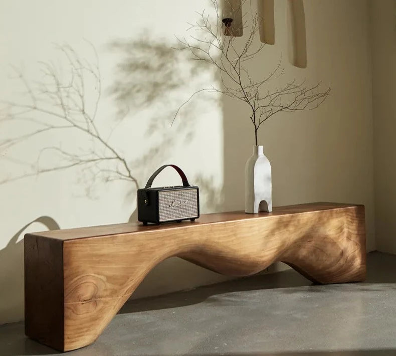 Nordic Wood Display Bench