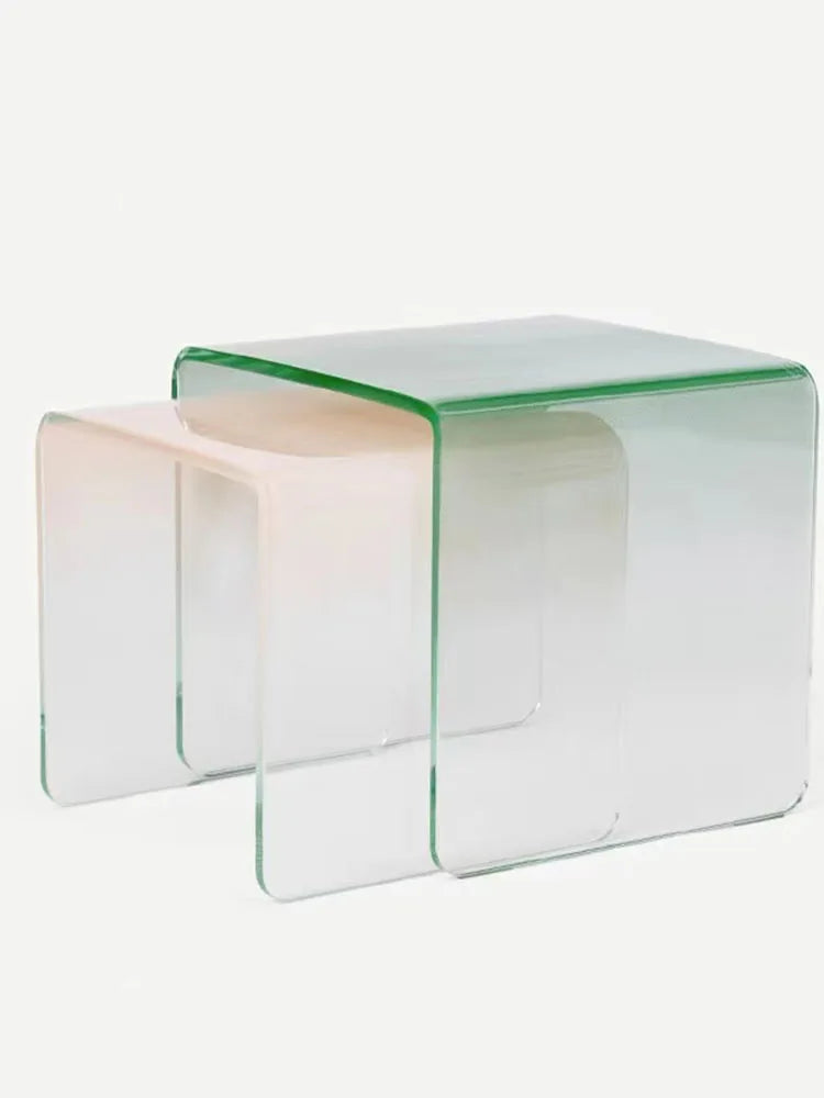 Pastel Tinted Acrylic Side Tables