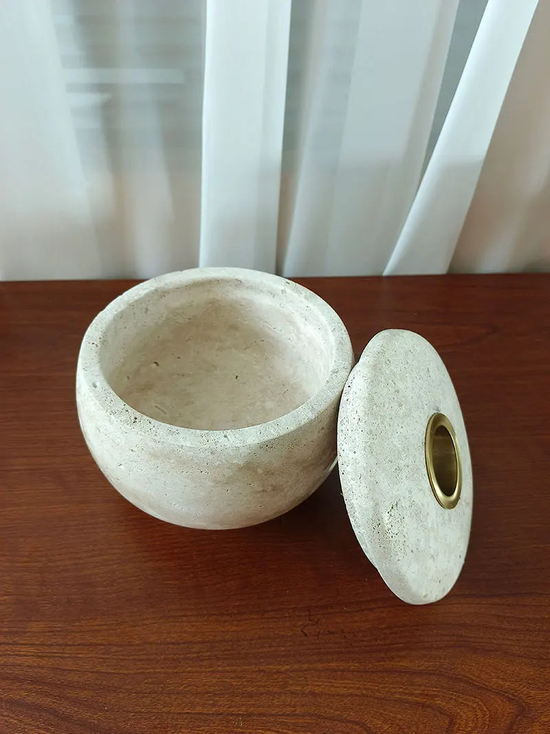 Travertine Fragrance Stick Diffuser Pots