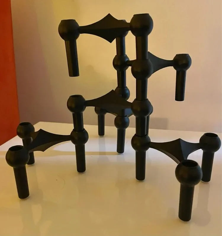 Molecular Metal Candlestick Holders