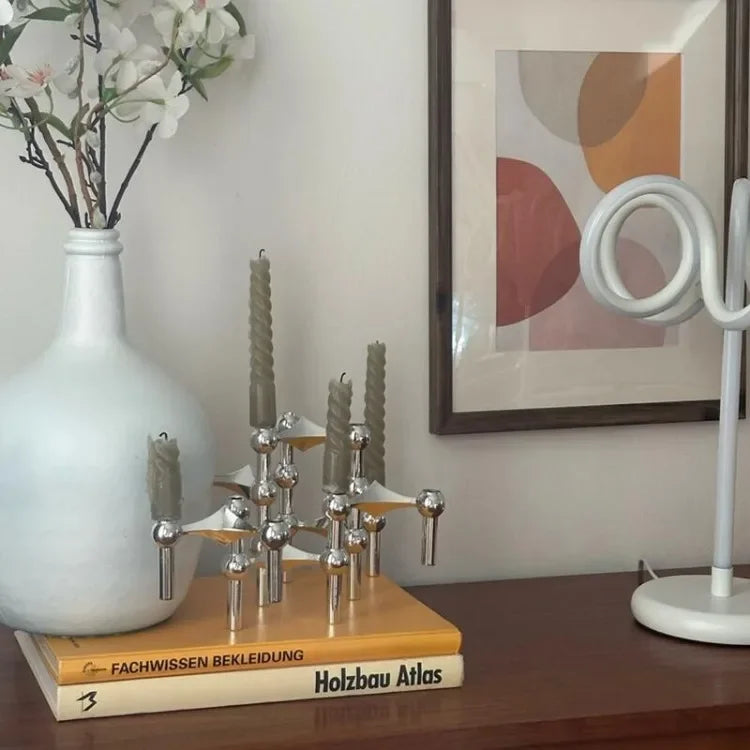 Molecular Metal Candlestick Holders