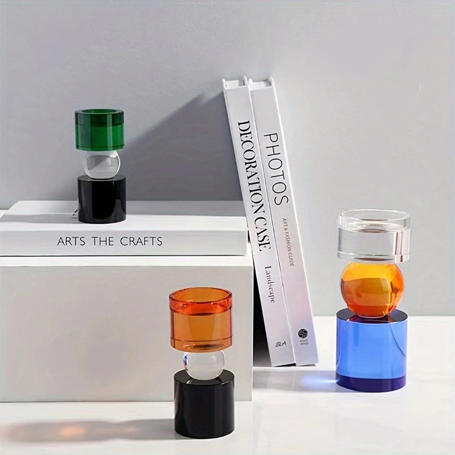 Geometric Colour Pop Candle Holders