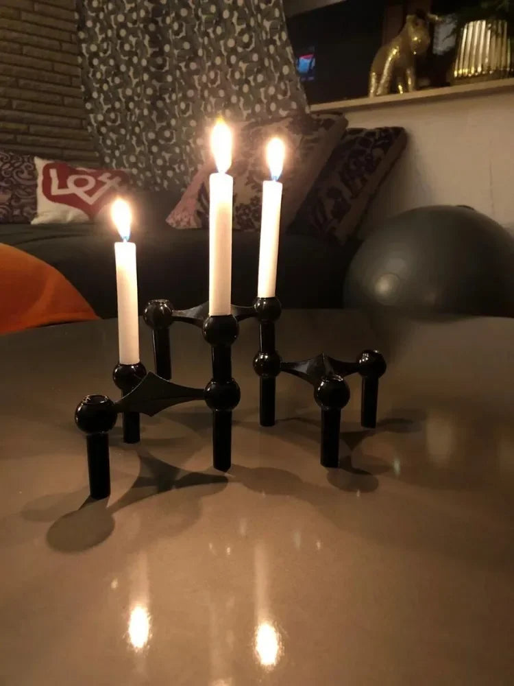 Molecular Metal Candlestick Holders