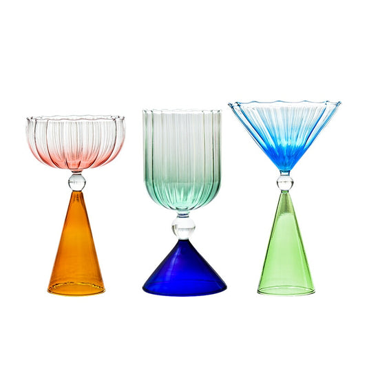 Tinted Cocktail Glasses